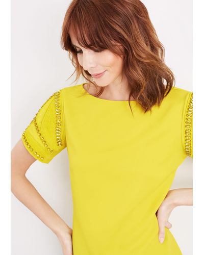 Damsel In A Dress 's Gee Beaded Top - Yellow