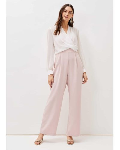 Phase Eight 's Mindy Wide Leg Jumpsuit - Pink