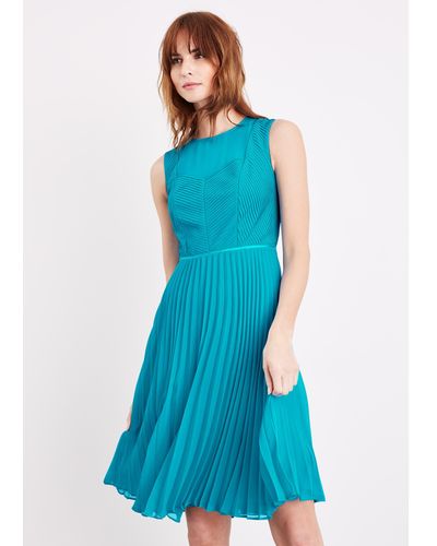 Damsel In A Dress 's Edythe Pleat Dress - Blue