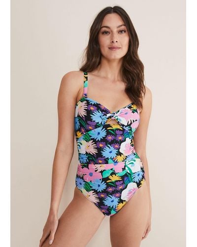 Phase Eight 's Atla Floral Swimsuit - Blue