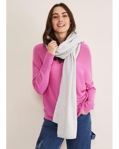 Phase Eight 's Wool Cashmere Scarf - Pink