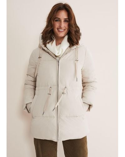 Phase Eight 's Isla Short Toggle Puffer - Natural