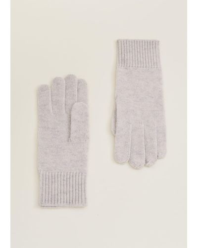 Phase Eight 's Wool Cashmere Gloves - Natural