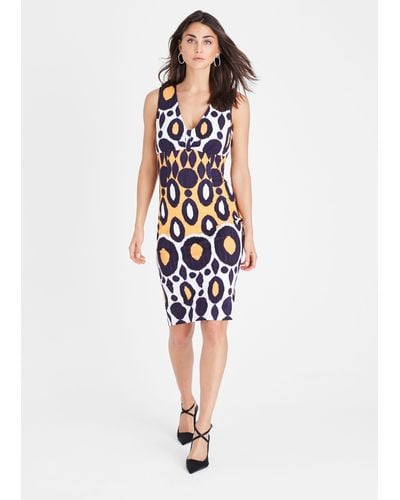 Damsel In A Dress 's Olga Fitted Print Dress - White