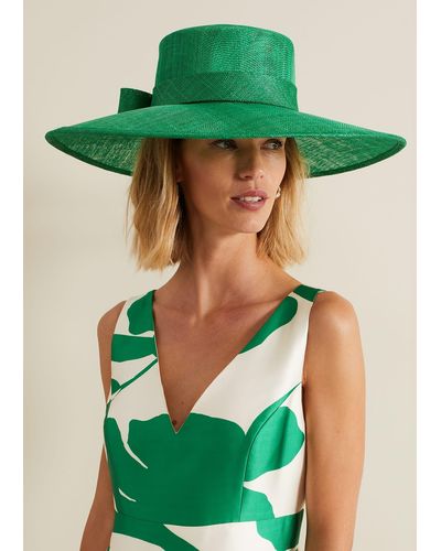 Phase Eight 's Statement Bow Hat - Green