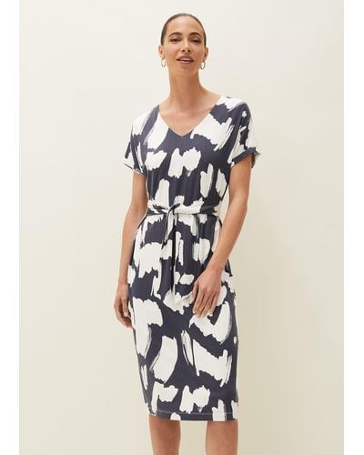 Phase Eight 's Dotterel Abstract Print Dress - Multicolour