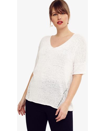Phase Eight 's Laura Knit Top - White