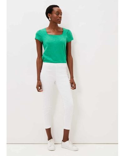 Phase Eight 's Miah Cropped Jegging - Green
