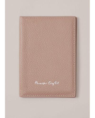 Phase Eight 's Leather Passport Holder - Natural
