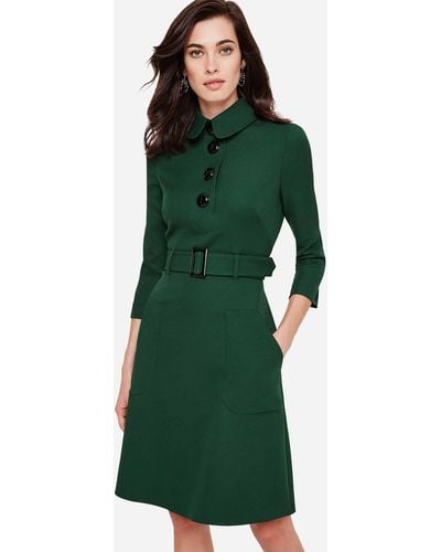 Damsel In A Dress 's Adie Button Detail Dress - Green