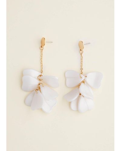 Phase Eight 's Petal Drop Earrings - Natural