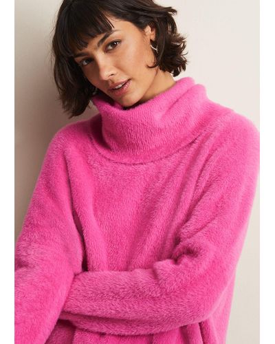 Phase Eight 's Natalia Pink Roll Neck Knitted Jumper