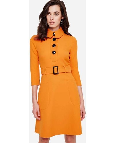 Damsel In A Dress 's Adie Button Detail Dress - Orange