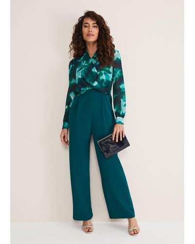 Phase Eight 's Lexi Print Jumpsuit - Green