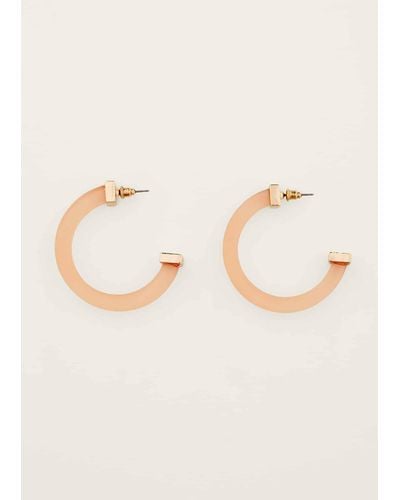 Phase Eight 's Clear Hoop Earring - Natural