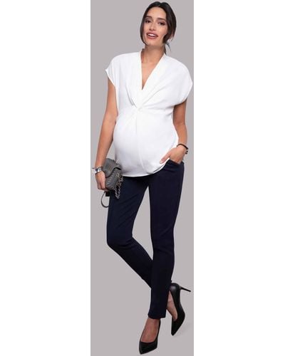 Seraphine 's Rylie Twist Front Blouse - White
