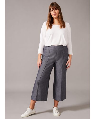 Phase Eight 's Lenka Herringbone Trouser - Grey