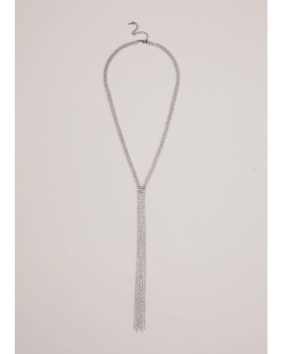 Phase Eight 's Long Sparkle Lariat Necklace - Natural