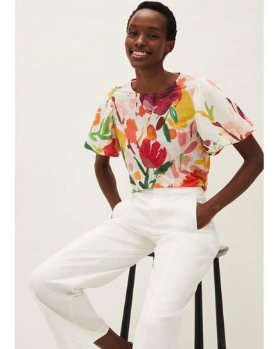 Phase Eight 's Kacie Floral Top - Multicolour