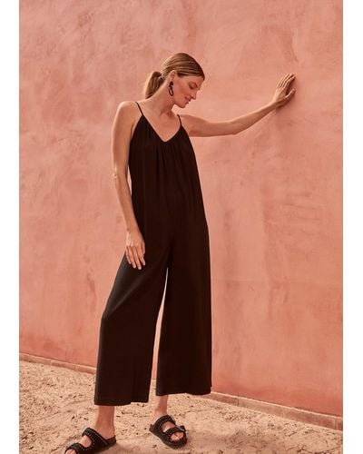 Phase Eight 's Lou Wide Leg Jumpsuit - Brown