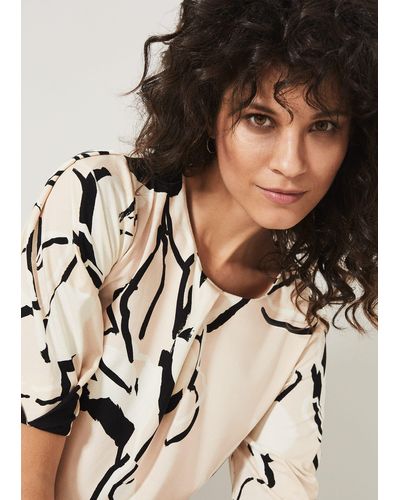 Phase Eight 's Jetta Marble Print Top - Multicolour