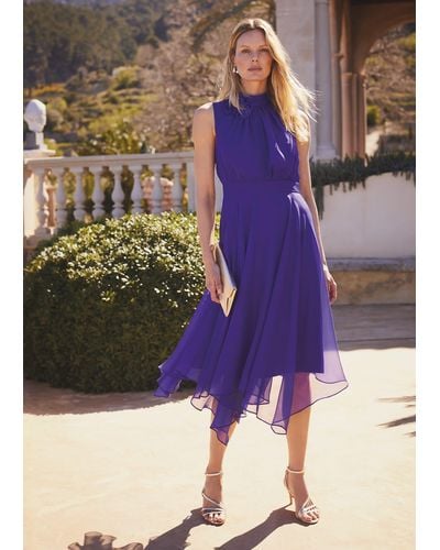 Phase Eight 's Lucinda Fit And Flare Dress - Purple