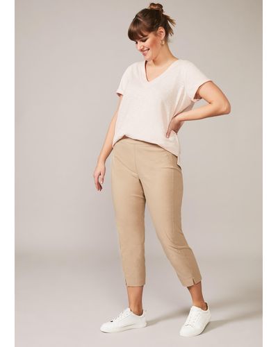 Phase Eight 's Louise Crop Trousers - Natural