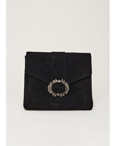 Phase Eight 's Jewel Front Clutch - Black