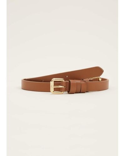 Phase Eight 's Double Buckle Waist Belt - Natural