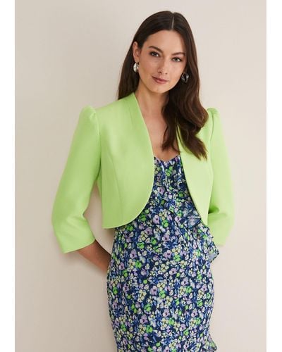 Phase Eight 's Leanna Cropped Jacket - Green