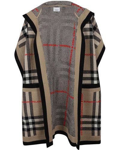 Burberry Ponchos and poncho dresses for Women | Online Sale up to 87% off |  Lyst