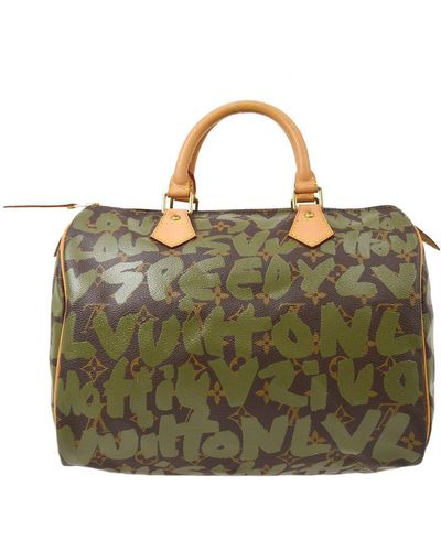 Louis Vuitton 2001 Speedy 30 Monogram Graffiti M92194 - Green