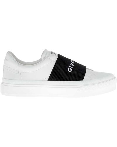 Givenchy City Court Leather Trainers With Logo - White