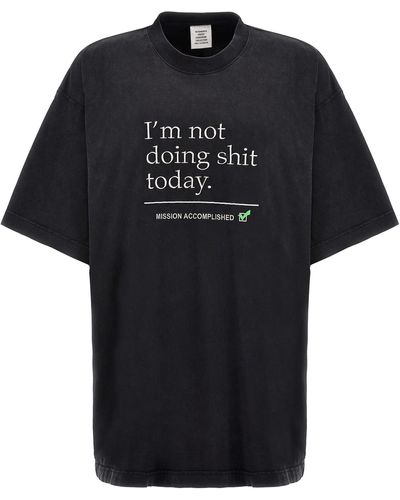 Purple 'I'm Not Doing Shit Today' T-Shirt