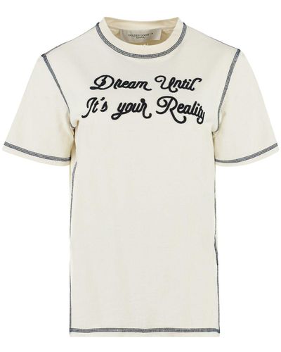 Golden Goose Embroidered Cotton T-shirt - Multicolor