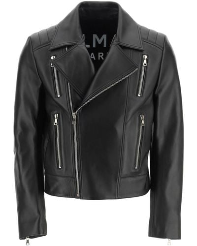 Balmain Leather jackets for Men | Online Sale up to 55% off | Lyst