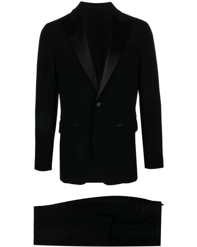 DSquared² Silk-trim Two-piece Suit - Black