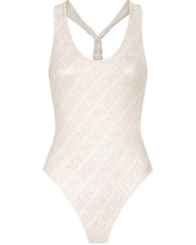 One-piece swimsuit Fendi Multicolour size 42 IT in Polyester