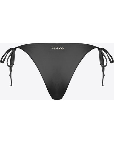 Pinko Bikini Bottoms With Ties - Black