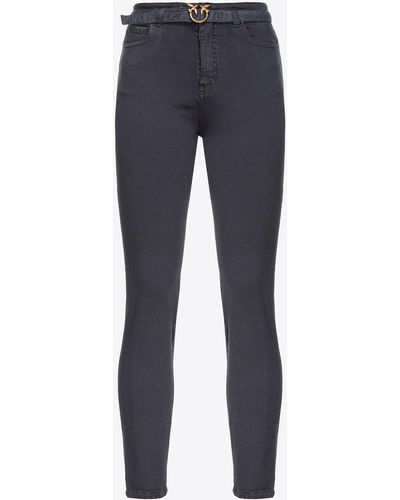 Pinko Hose Skinny Bull Stretch Farbe, Grau - Blau