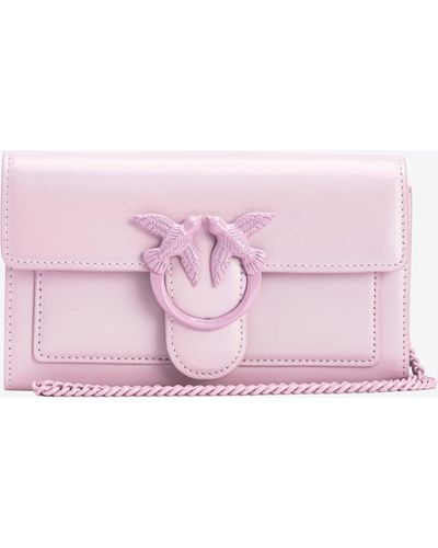 Pinko Love Bag Colour-block Wallet - Pink
