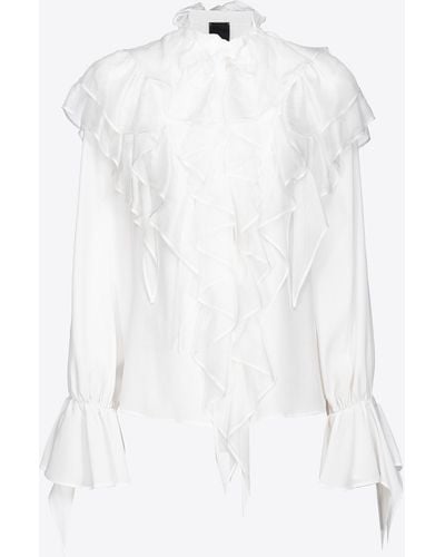 Pinko Ruffled Shirt - White