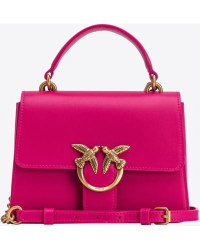 Pinko Mini Love Bag One Top Handle Light Simply - Rosa