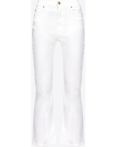Pinko Bootcut Cotton Bull Jeans - White