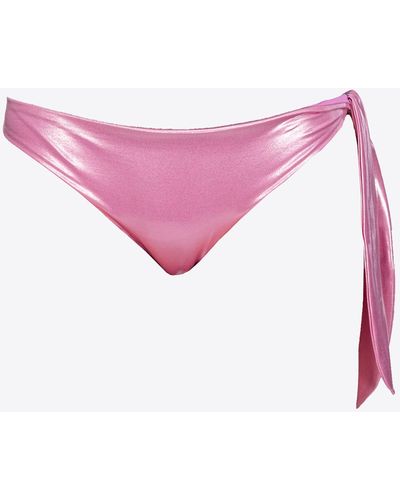 Pinko Slip bikini laminato wet effect - Rosa