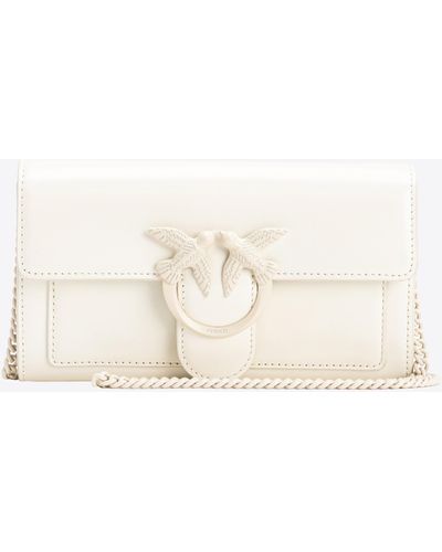 Pinko Love Bag Colour-block Wallet - White
