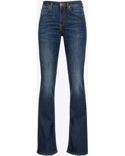 Pinko Jeans a zampa in denim stretch - Blu