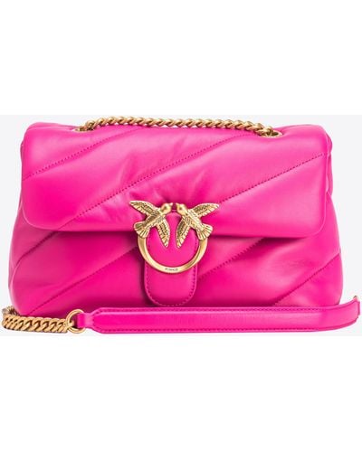 Pinko Classic Love Bag Puff Maxi Quilt - Pink