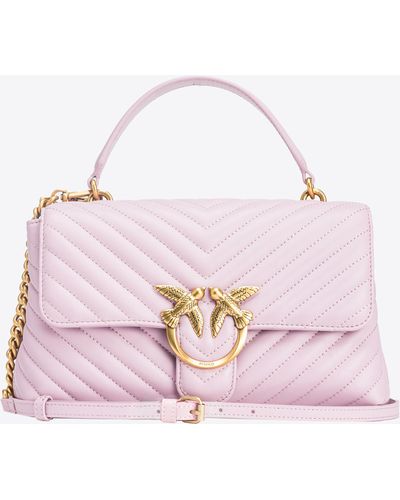Pinko Classic Lady Love Bag Puff Chevron - Pink