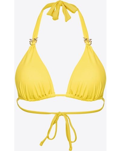 Pinko Bikini Top - Yellow